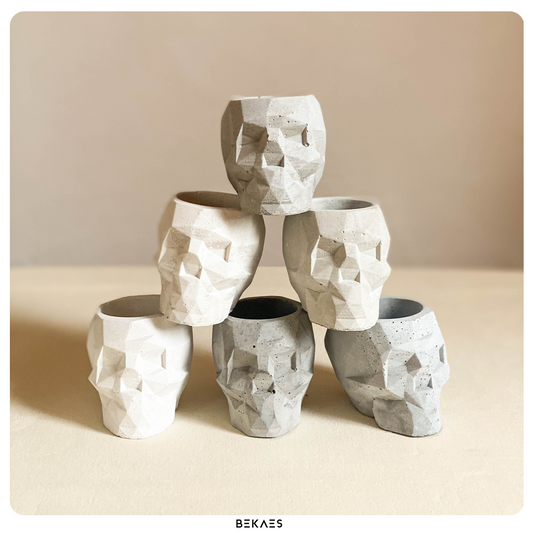 The Geometric Skull Pot