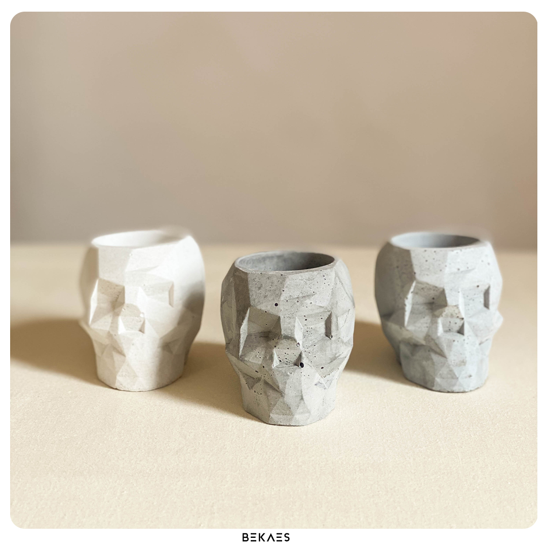 The Geometric Skull Pot